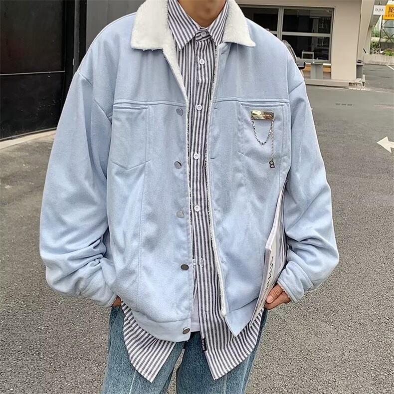 男秋季2023新款长袖夹克外套Q802P75图片