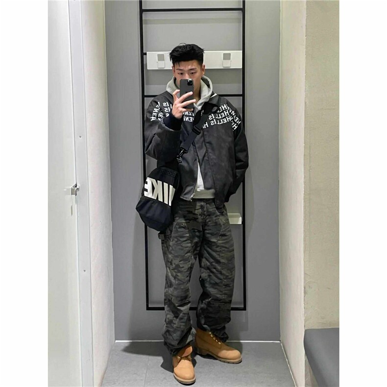 Q26/P66字母印花男生外套高级感美式hiphop棒球服夹克青少年1,男装夹克,星座1506