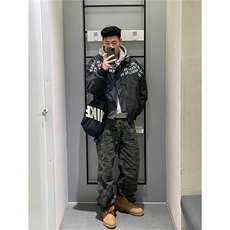 Q26/P66字母印花男生外套高级感美式hiphop棒球服夹克青少年1，男装夹克，星座1506