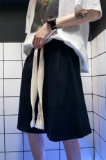 HX969TP35控价48夏季新品宽松纯色潮流休闲男ins港风复古阔腿裤，男装休闲裤，电商A102-1