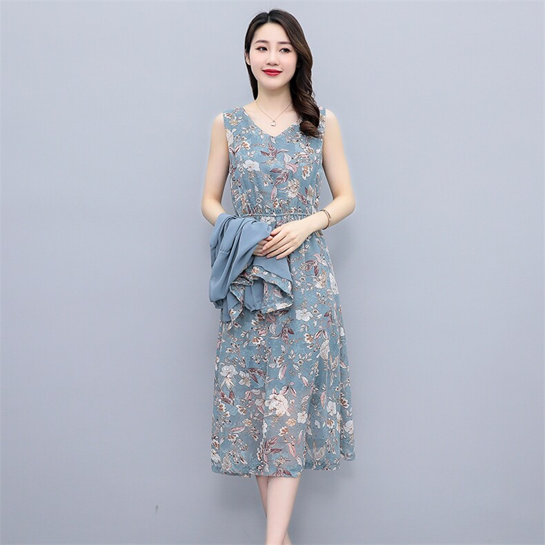 成套搭配女装2022春季新款套装裙子高级感御姐轻熟风两件套连衣裙,女装套装/套裙,琦鑫阁（原依鑫阁）