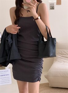 香丽迪网红chic高级感丝滑醋酸外披两件套图片