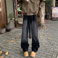 港风潮男新款牛仔裤嘻哈ins潮高街潮流痞帅长裤N0788-P45，男装牛仔裤，星座308B-2