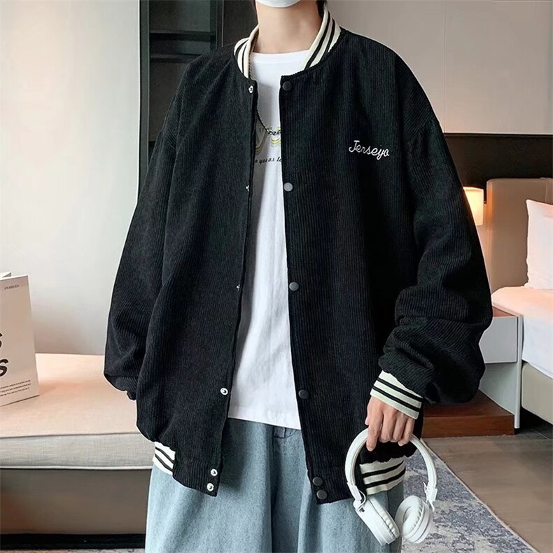 灯芯绒外套男秋季宽松休闲情侣夹克J009P55,男装夹克,星座1116-2