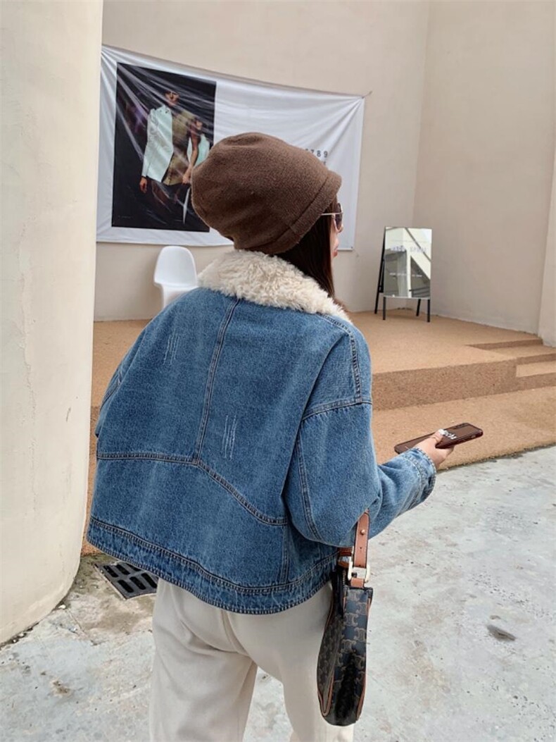 超洋气款牛仔派克服，其它，转角爱尚