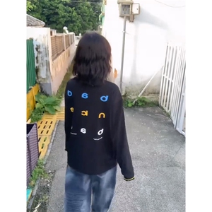 美式高街解构工艺速干长袖T恤衫男女款防晒上衣户外运动骑行服潮图片