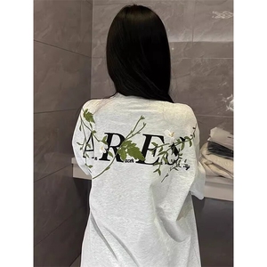 万针全刺绣工艺抖音得物高品质260克重磅纯棉双纱美式高街短袖T恤图片
