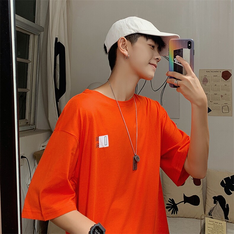 2021春夏新款港风潮流韩版宽松情侣字母印花男装短袖T恤T83-P30,男装T恤,电商A009A（原A058A）