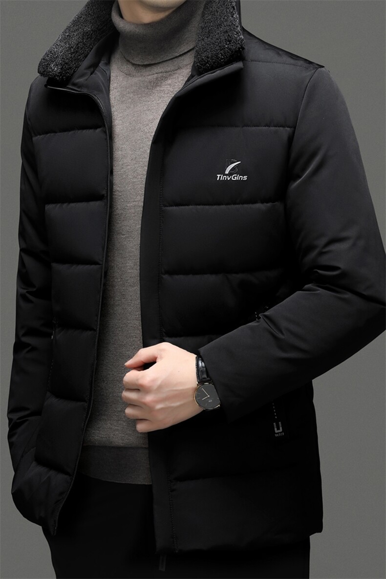 QN2205钱塘2020-2冬季厚款新款中年男士商务休闲简约棉衣P65,男装棉衣,钱塘207-2