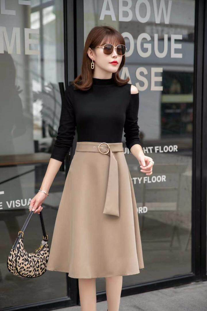 [现货]秋季既可单穿又可打底的连衣裙，女装连衣裙，德尔菲娜