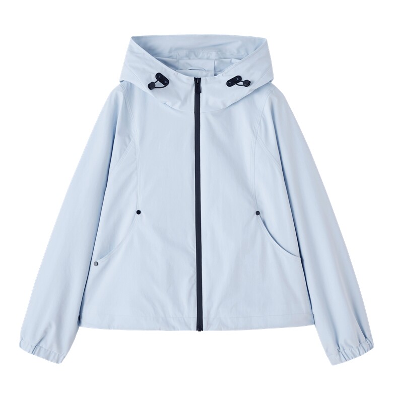 小个子短外套女2026年春季休闲风女士短款25-29周岁连帽,女装短外套,悦祺