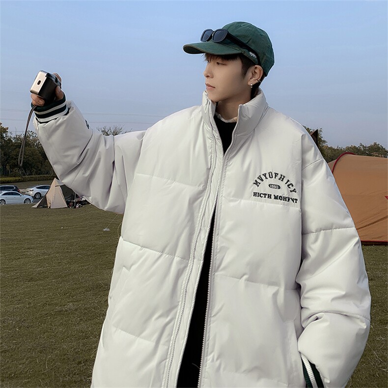 棉服男高品冬季棉袄潮流宽松休闲加厚外套男港风潮牌M0853-P80,男装棉衣,星座308B-1