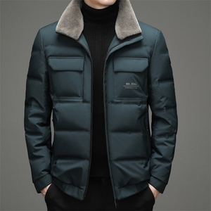 LD659钱塘2020-2秋冬新款中青年男士时尚休闲翻毛羽绒服外套P240图片