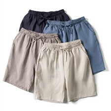 风亚麻五分短裤006-P40，男装休闲裤，星座816-2（原B366-1）