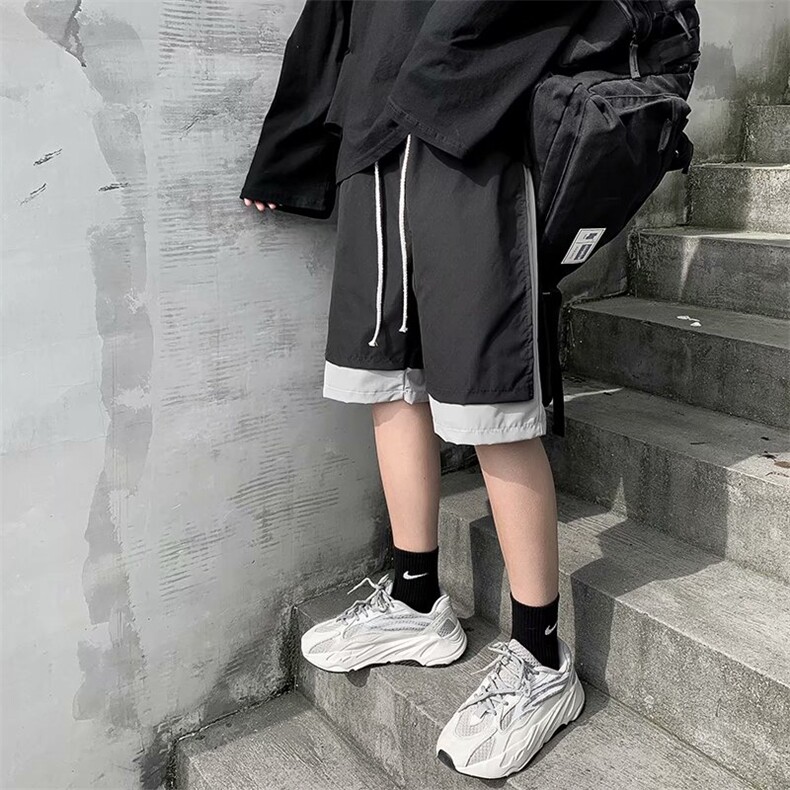 夏季假两件工装短裤男女韩版宽松直筒五分裤休闲百搭裤子DG19-p25,男装休闲裤,星座1008