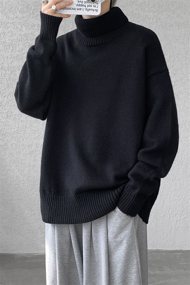 8XL-M神款搭配！！！特大码高领毛衣男打底衫百搭内搭MY1214P45,男装T恤,电商D206-1