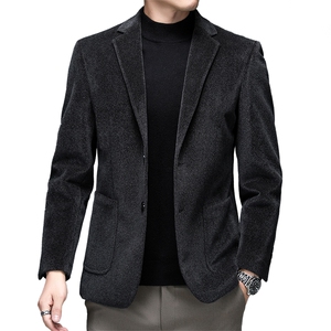 休闲西装外套男2023春秋季新款中年男装西服上衣单件时尚百搭男装图片