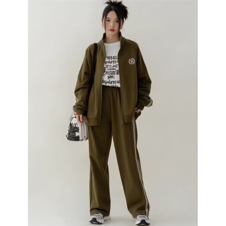 运动服套装女学院风春季学生韩版宽松显瘦时尚大码卫衣休闲两件套,男装休闲套装,星座1210-1