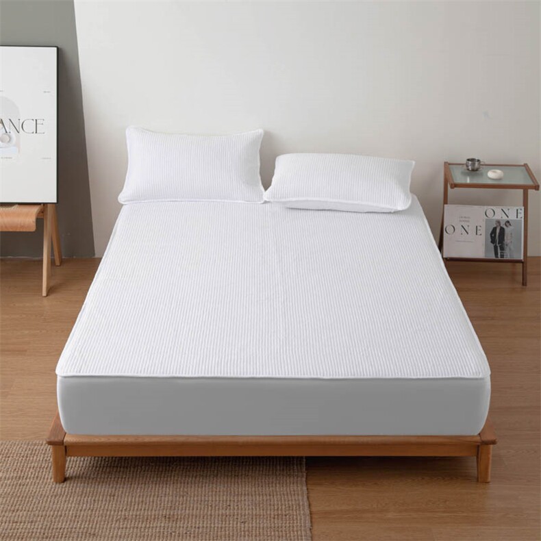 新款美人条亲肤夹棉床笠，床单，一起卖家纺