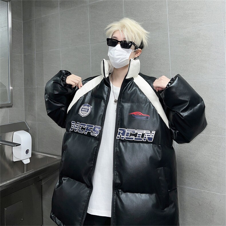 皮棉服冬季宽松港风棉衣立领冬装棉袄外套男MY2411-特P100控168,男装棉衣,电商B370