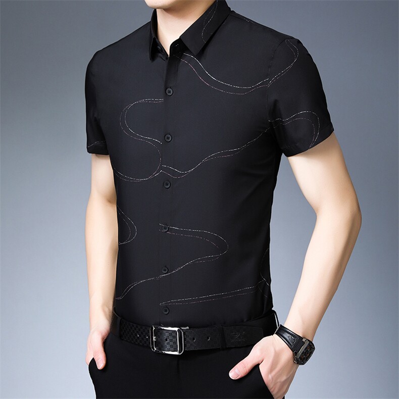 AD2852钱塘2020-3夏季男士短袖精品衬衫P60,男装衬衫,钱塘207-3