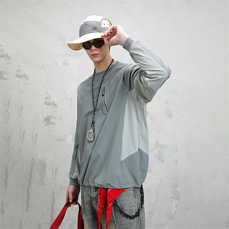 311B-1-35015-P50控90潮牌日系户外套头卫衣四面弹宽松休闲百搭，女装短外套，星座311B-1