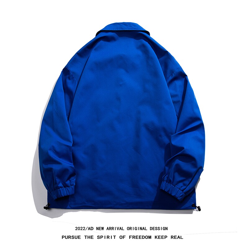 白底22秋冬新品潮牌字母印花翻领教练服情侣夹克外套JK316P50控68,男装夹克,电商A247-1