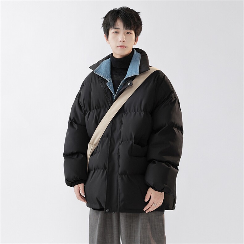 抖音直播2023牛仔假两件棉衣棉服无影墙8218P118严控-158,男装棉衣,电商A030
