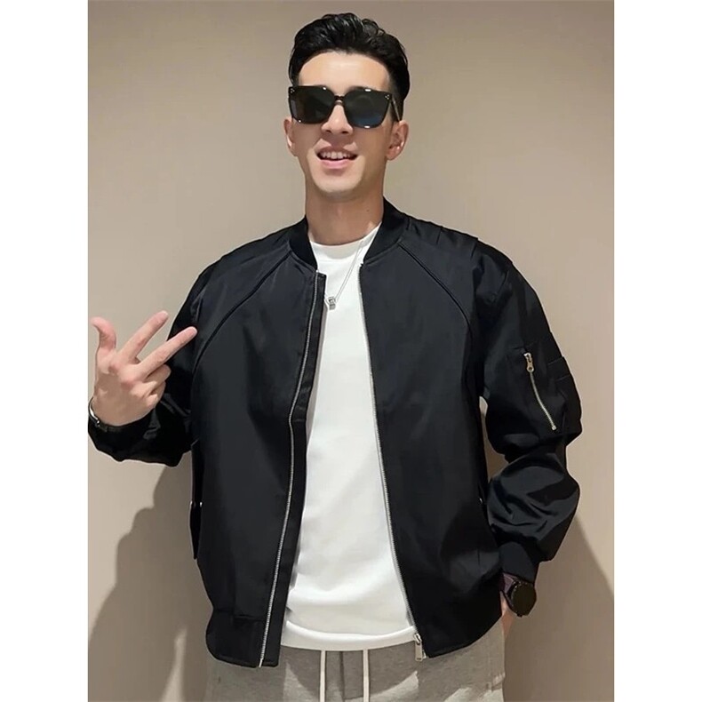 706-1-JK6197-P88特P现货秋季美式短款飞行夹克棒球服外套,男装夹克,星座706-1