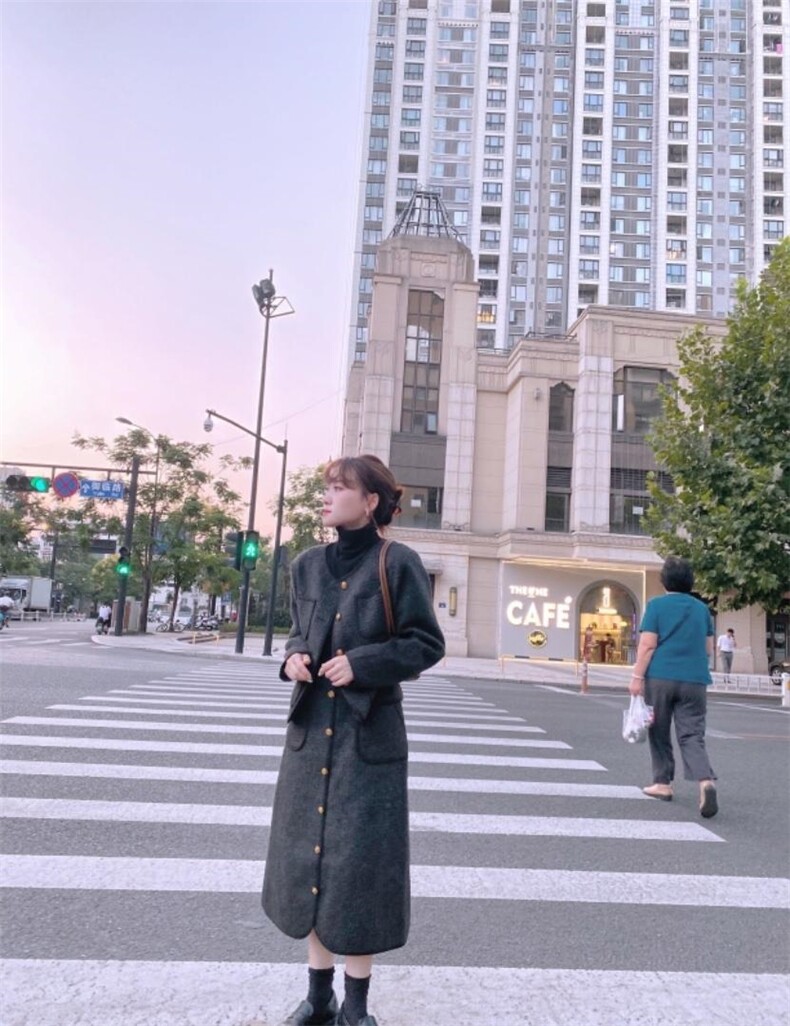 羊毛小香套装，女装职业装，驿谷