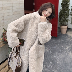 冬装新品连帽羊羔毛外套浙宝208-8058-P185K278，女装羊羔毛/颗粒绒，浙宝208