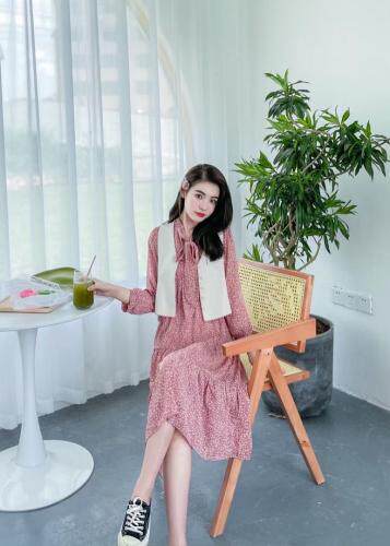 【现货】马甲连衣裙两件套，女装马夹，萱萱家