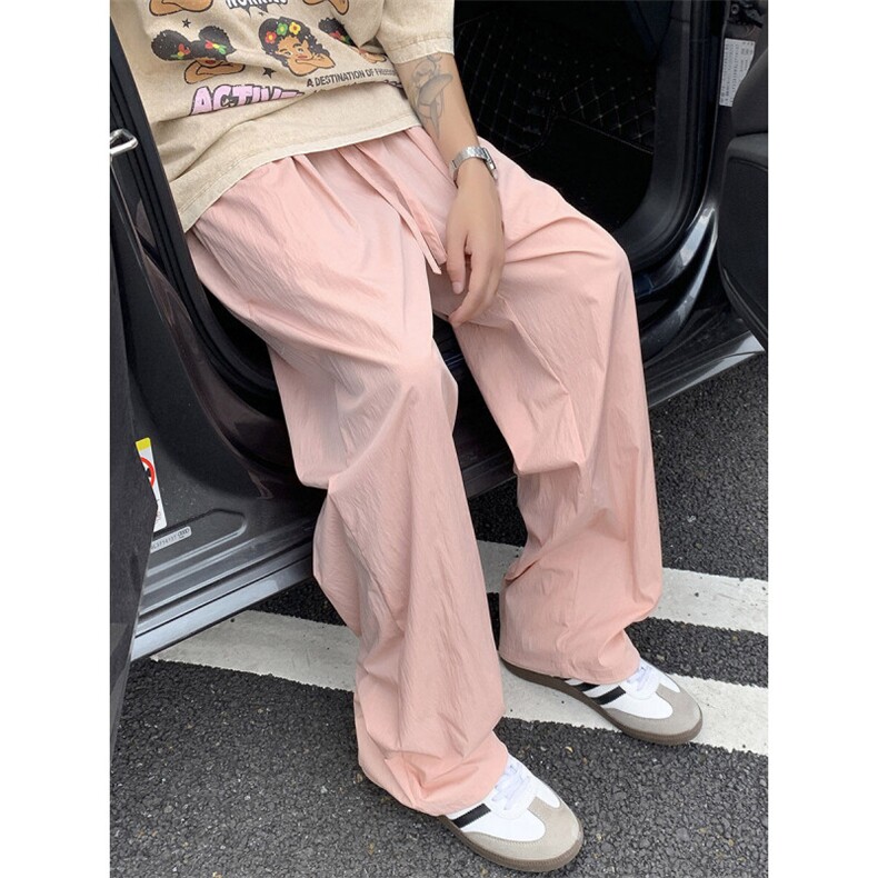 多巴胺速干山本裤2025夏装宽松冰丝休闲裤透气K2101-P30,男装休闲裤,电商042