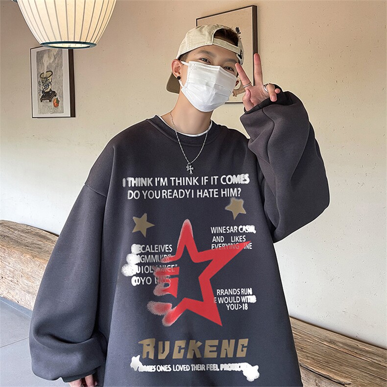 直播360克重磅美式印花卫衣Y208特P28 同步供应华棉品质P38特图片