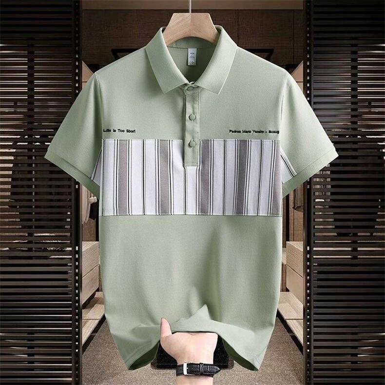 25038-P40夏季时尚休闲T恤男POLO衫欧货潮牌商务休闲短袖T恤,男装Polo衫,电商D310B-1
