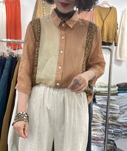 苎拼接衬衣,其它,衣九八依