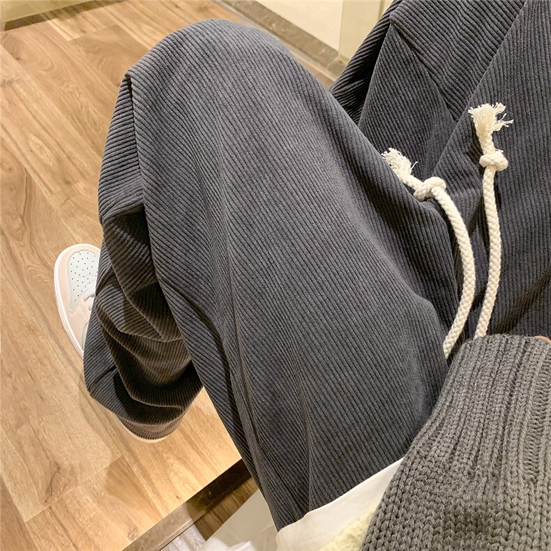 秋冬休闲裤男直筒裤灯芯绒阔腿裤D329-QM529-P45-控58,男装休闲裤,电商D329