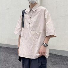 日系五分袖春夏季新款衬衫潮流慵懒RT09P32，男装衬衫，星座1116-2