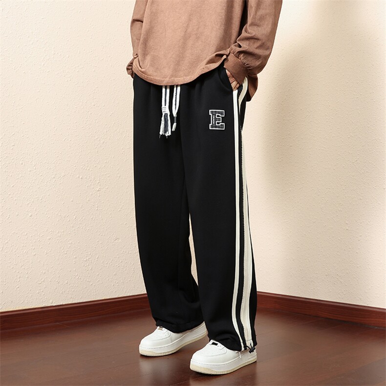 主推棉M-8XL秋季新款大码平脚潮流休闲卫裤109-K611-P50,男装休闲裤,星座109-1