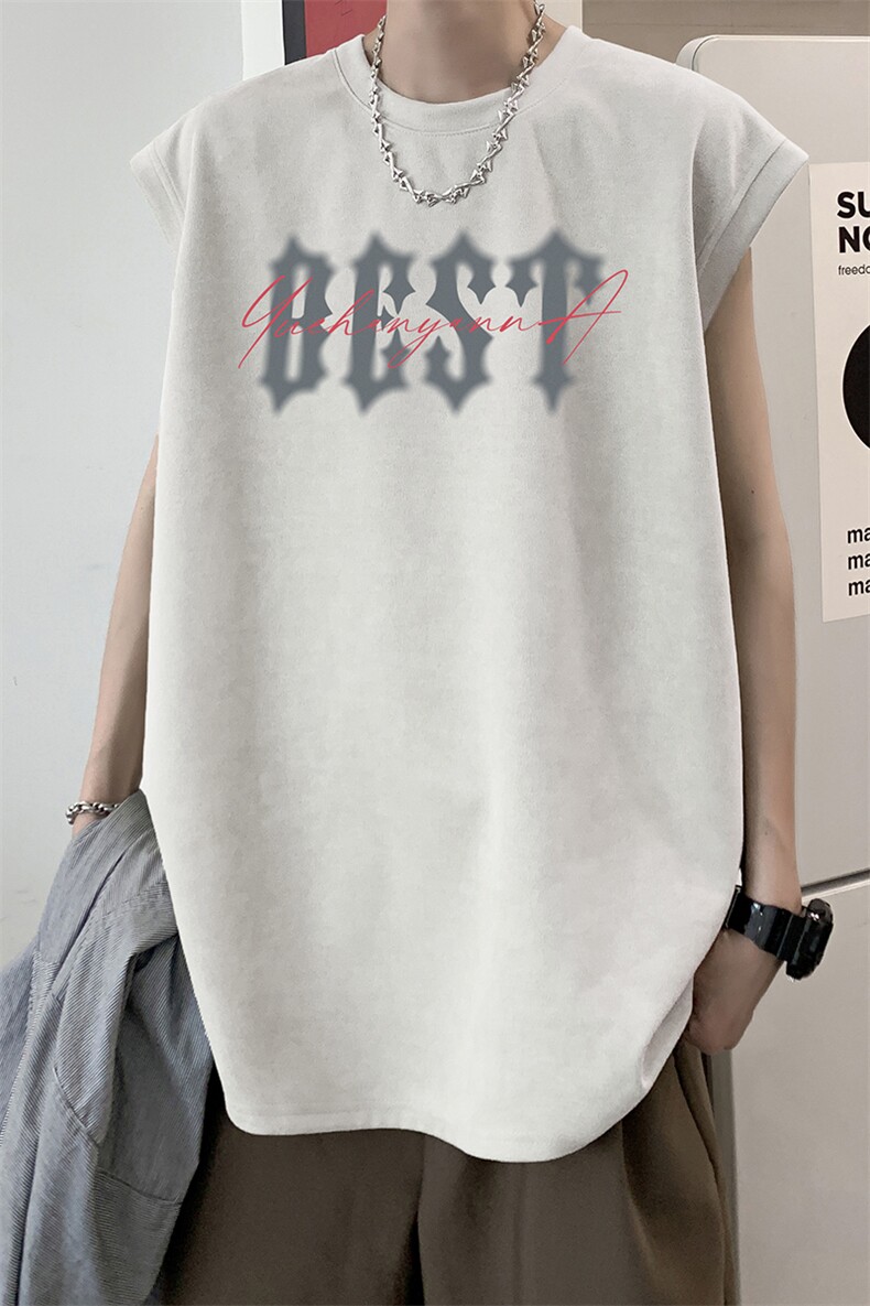 量大优可提供视频2024夏季美式麂皮绒背心D223A-BP2408-P18,男装背心/马甲,电商019-1