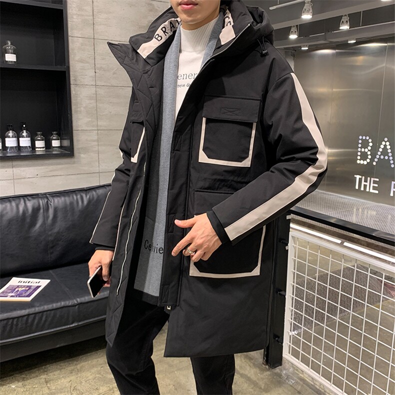 潮流新款羽绒服男长款工装羽绒服DS-B293-F705图片