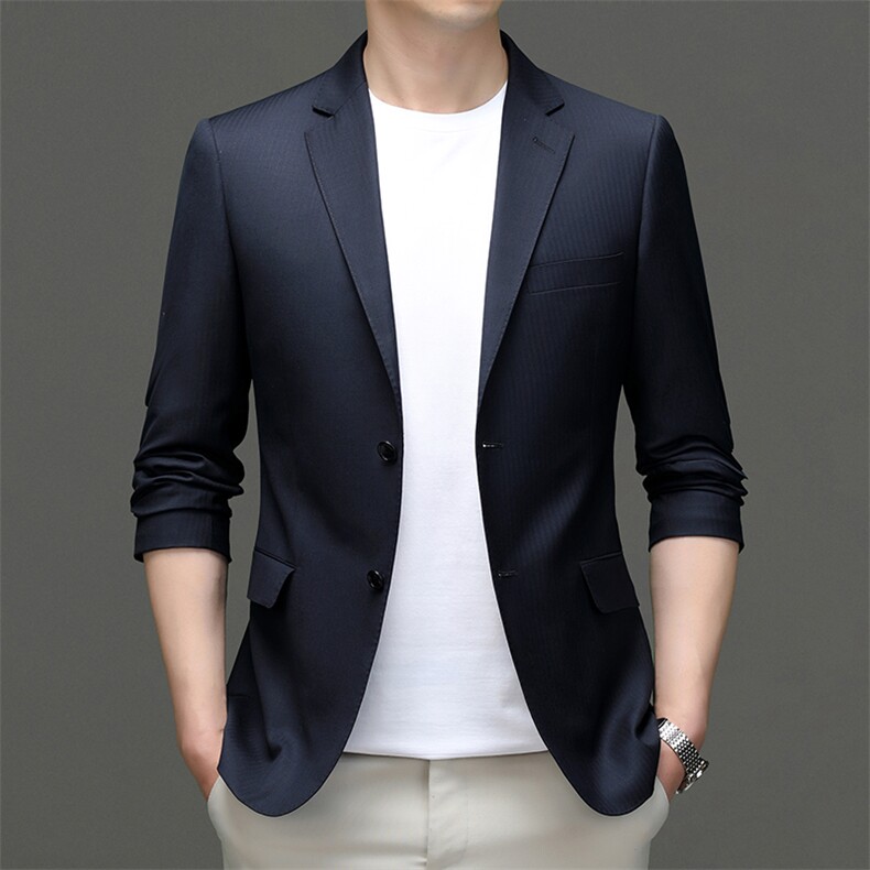 秋季新款西装男西服简约外套羊毛西服商务休闲小西装单西，男装西服，电商B360