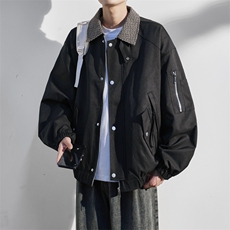 JK8866-P85L-9XL2025秋冬新款翻领工装夹克外套控148，男装夹克，星座109
