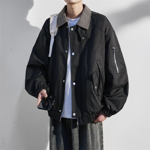 JK8866-P85 L-9XL 2025秋冬新款翻领工装夹克外套 控148图片