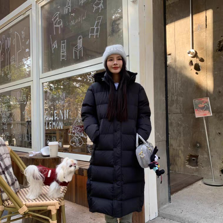 长款羽绒服男女同款冬季过膝高品质洋气保暖外套,女装棉衣/棉服,牛米欧羽绒服工厂店