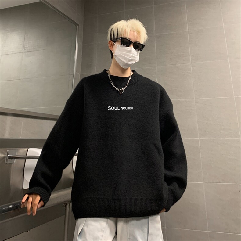 高质量！秋冬季半高领毛衣男加绒加厚线衣男针织衫男MY256-特p38,男装针织衫/毛衣,电商B367