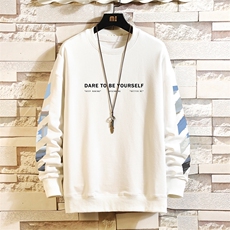 S6130-P35加绒-P40秋季圆领卫衣男大码韩版宽松长袖外套男，男装卫衣，电商A040A