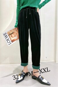 秋款高品质丝绒裤，纯黑，不容倒绒，不泛白M一XXL,其它,简 影