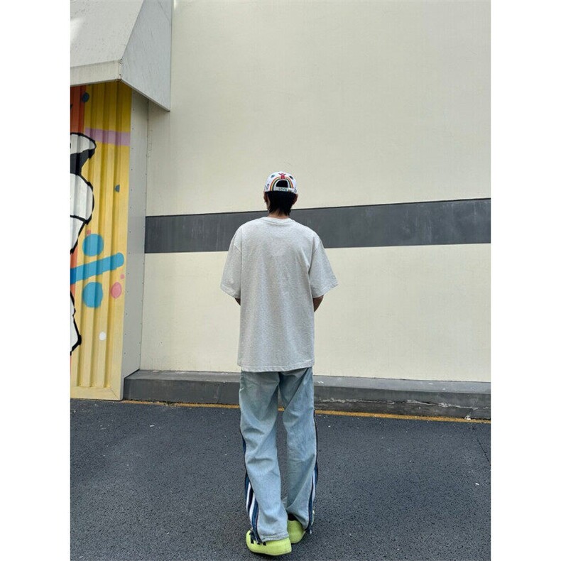 M545-P35刺绣学院风时尚潮流休闲百搭简约套头短袖T恤男女同款,男装T恤,星座617A-1（原B318A）
