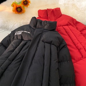 XZ213-GKMY21-P128控148 抖音品质 直播供货立领拆卸袖棉服面包服图片